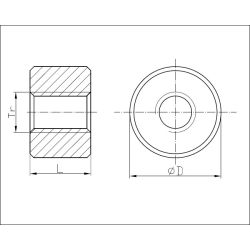 DIN 934 M40x7,0 Trapez 80x60