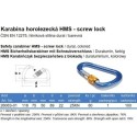 Karabína horolezecká HMS, screw lock, 116mm, 25kN, dural 7075