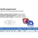 Obrtlík bezpečnostný, 110x55mm, 30kN, dural 7075