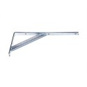 Konzola s podperou KP1, 100x300x15x3mm, biela