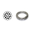 Lano oceľové 1x19, 3mm, Zn, zväzok 50m