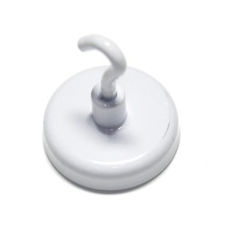 Háčik magnetický feritový, ťah 60N, M5x32mm, biela farba