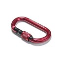 Karabina horolezecká oválná, screw lock, 111mm, 25kN, dural 7075