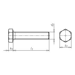 DIN 933 8.8 M10x016