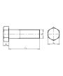 DIN 960 8.8 M10x1,00x035