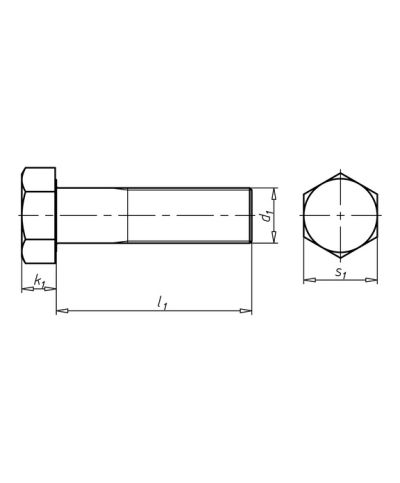 DIN 960 8.8 M10x1,00x075